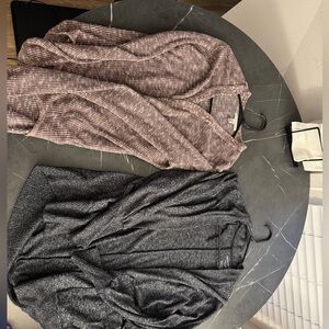 Gray and Pink Cardigans